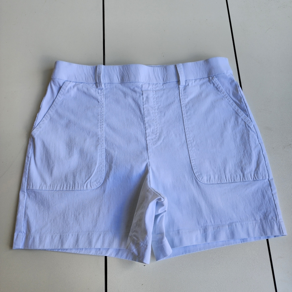 I.n.c. International Concepts Women's Mid Rise Pull-on Shorts Stretch White 10